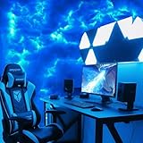 FUSLITE ,New 3D Thundercloud LED Light Cotton Lightning Cloud Colorful Atmosphere Night Light, DIY Creative Cloud Lights Gaming Room Garage Club Bar dj Party,16 Feet