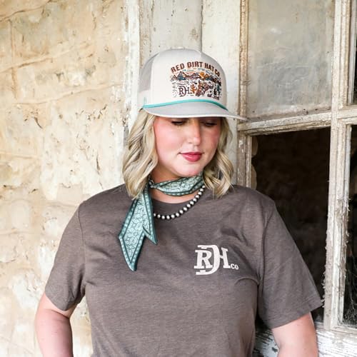 Image of Red Dirt Hat Company Southwest Adjustable Snapback Hat (Deserted - Stone)