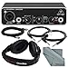 Photo Savings Behringer U-PHORIA UMC22 2in2out USB Audio Interface and Accessory Bundle w/Headphones + Xpix 1/4" and XLR Cable + Fibertique Cloth