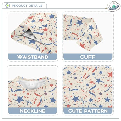 JUNZAN American Flag with Stars Stripes Little Girls Pullover Hoodie Fleece Hoodie for Boys Camping 4T3