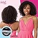 Sensationnel Instant Weave Half Wig - 22 Synthetic Blendwig Adjustable Drawstring for Seamless Hair Blending (1B OFFBLACK)