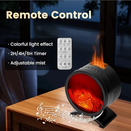30% Off Fireplace Essential Oil Diffuser with Speaker & Humidifier - Image 4