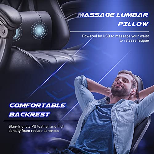 image for Homall Gaming Chair, Computer Chair with Footrest and Massage Lumbar S