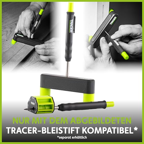 Tracer Markierungshilfe-Set - Mittenfinder/centre-finder und Markierungswerkzemit Scribe Block