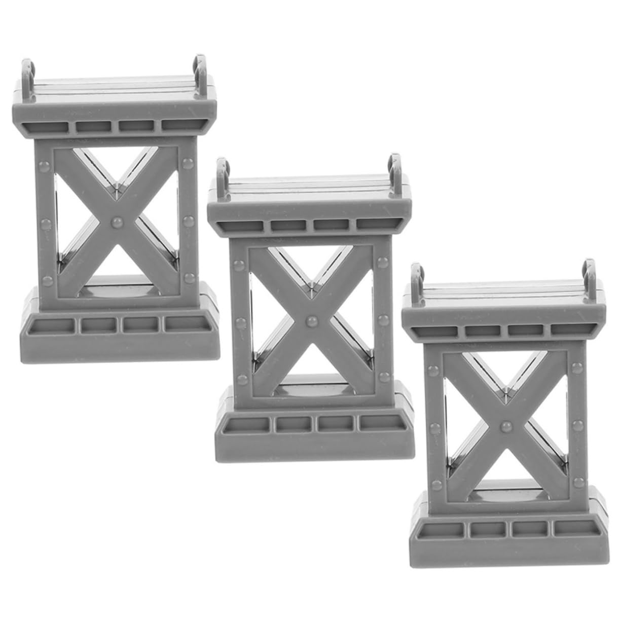 FELTECHELECTR 3pcs Train Bridge Pier Model Decorative Bridge Support for Model Railway Scenery