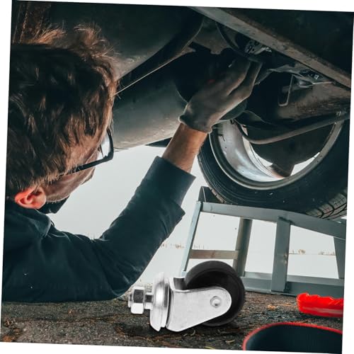 Roues de remplacement pour cric double pompe avec pivotement fluide 360° - 5