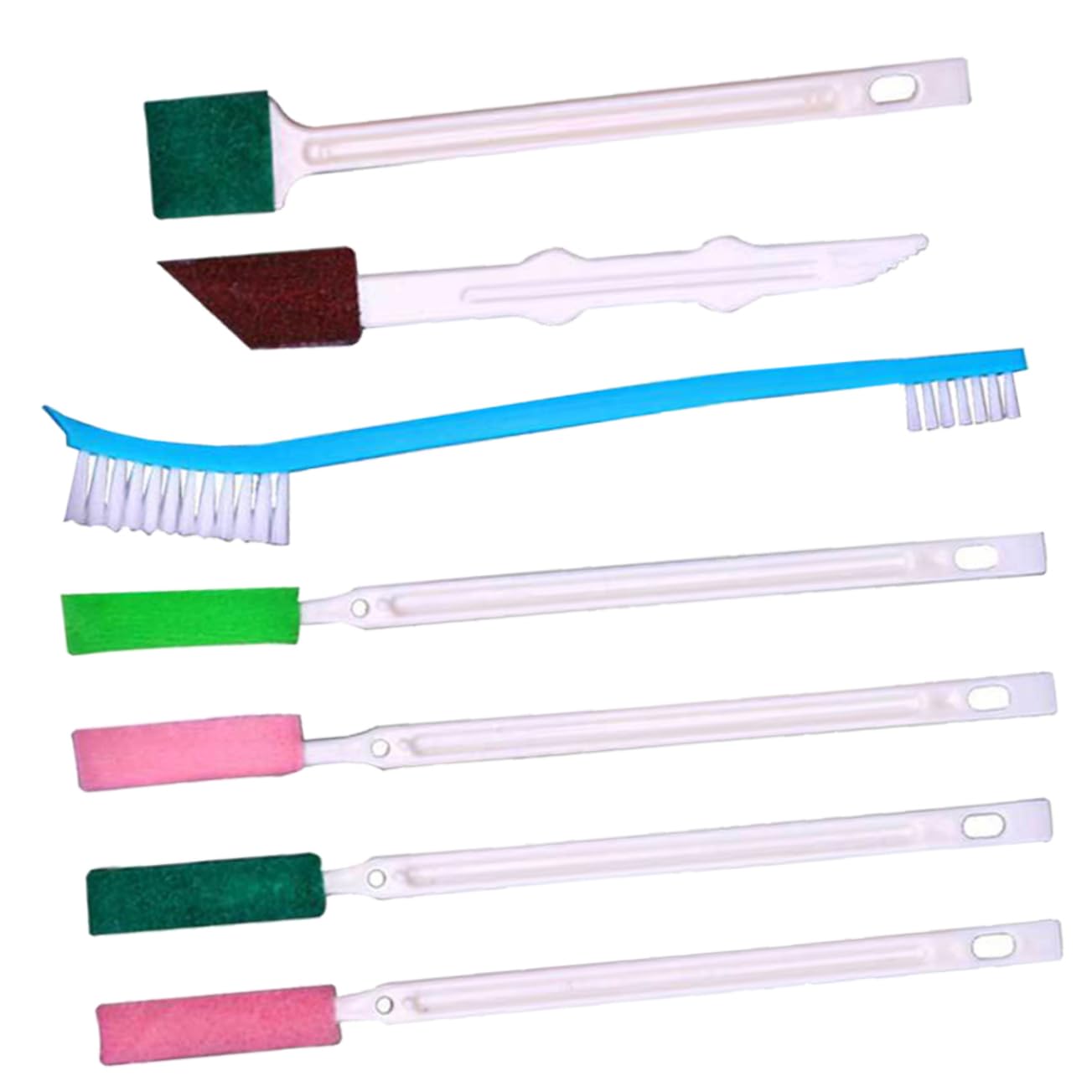 Healeved Disposable Bowl Brush 7pc Crevice Brush Set for Rv Toilet Cleaning Tools