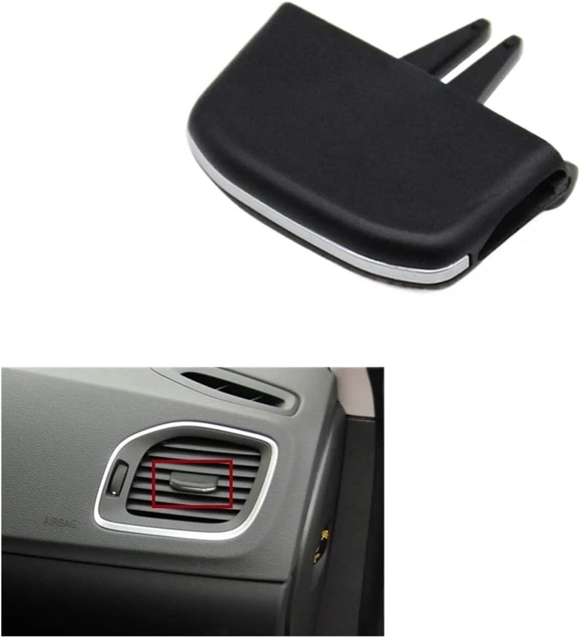 Fit for Volvo S60 V60 2011-2019 Car Accessories Front Air Conditioning Air Vent Outlet Tab Clip Slider(Right 1PC)