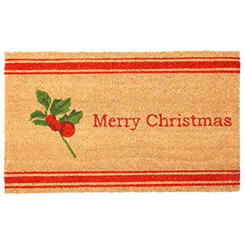 Calloway Mills Merry Chirstmas Holly Berry Doormat
