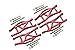 GPM Upgrades Aluminum Front and Rear Lower Arms -28PC Set for 1/10 Maxx W/Widemaxx Monster Truckï¼ˆ89086-4ï¼‰ RC Car (Red)