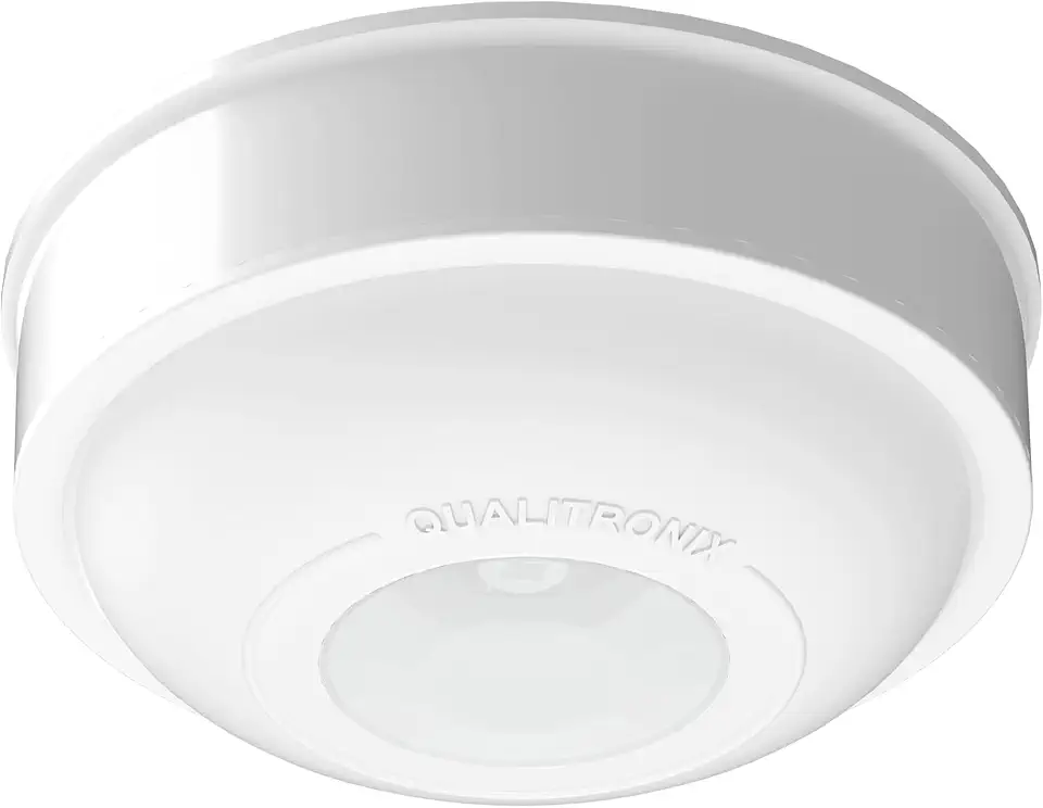 Sensor de Presença Teto Qualitronix QA19M com Fotocélula – 3 Fios, Ajuste de Tempo e Sensibilidade para Iluminação Automática