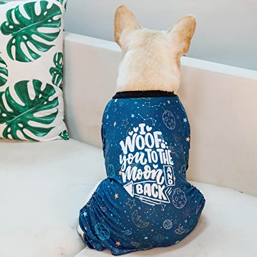 Image of CuteBone Small Dog Pajamas Shirt Stretchy Summer Puppy Pjs Soft Cat Onesies Pet Clothes for Daily Wear DA12XL