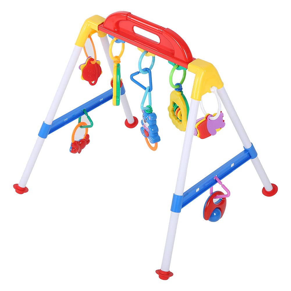 Juguete Musical Multifuncional con Marco de Fitness para Juegos Educativos, Diseño Atractivo y Estimulante para Bebés Mayores de 3 Meses, Material Plástico, 1 Juego (Atril Musical para