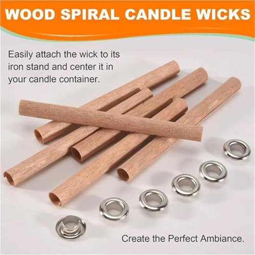 Mechas de Madera para Velas Pack 40 Unidades 100x8 mm miniatura 2