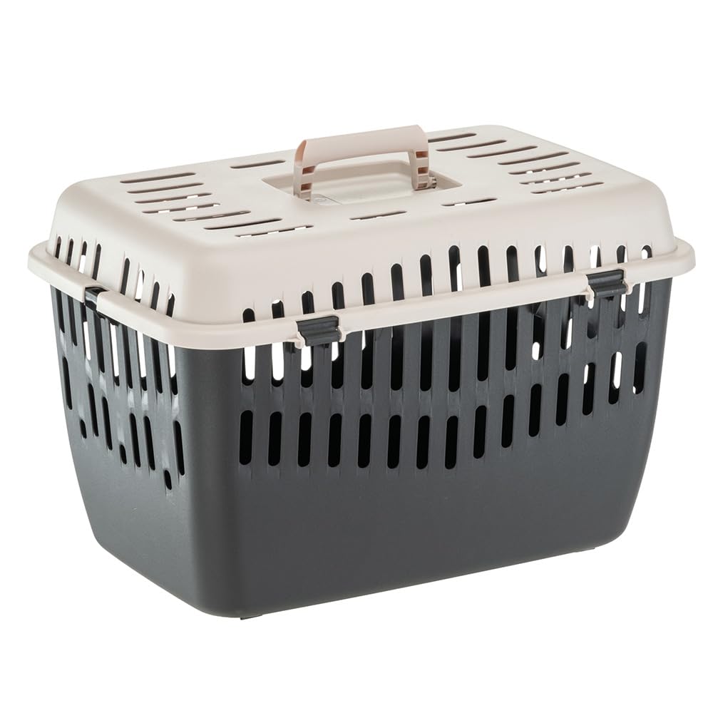 Ferplast Trasportino Gatto BINNY 2, Trasportino Cane, Cani Piccoli e Gatti max 8 Kg, Maniglia Pieghevole