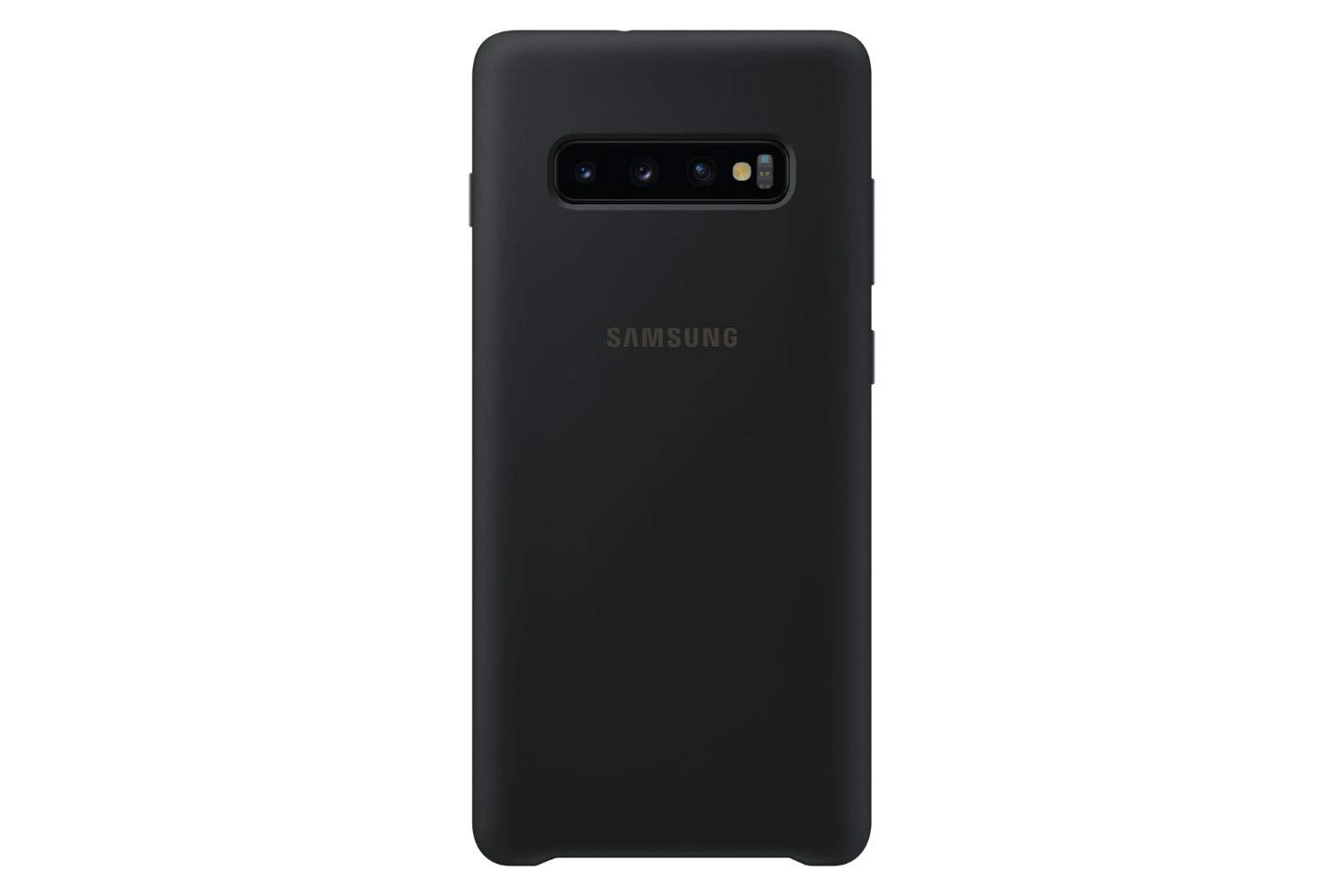 Samsung Galaxy S10+ Soft Touch Silicon Cover - Official Galaxy S10+ Case/Protective Phone Case with Soft Touch Silicone Finish - Black