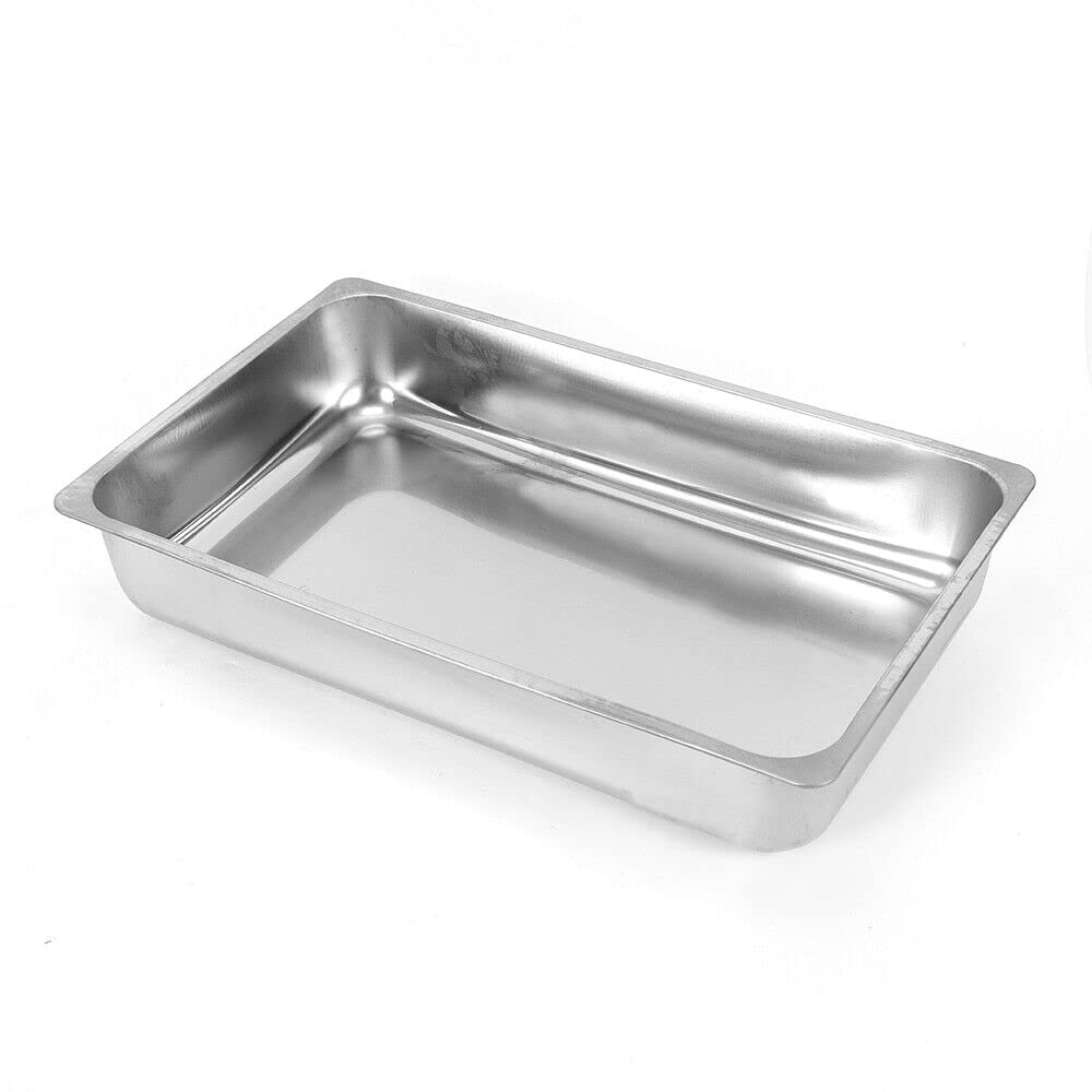 Chafing Dish Buffet - Juego de cazas de Buffet de Acero Inoxidable con Marco, Cuencos de Agua, Bandeja para Alimentos, Soporte Combustible y Tapa, para Fiestas, Banquetes, bufés, Bodas (7,5L)