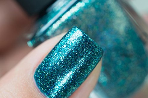 Image of ILNP Time In A Bottle - Vivid Blue Holographic Nail Polish
