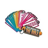 Fun Express Multicolored Books of The Bible Information Cards Set - 12 Pieces - 6.5