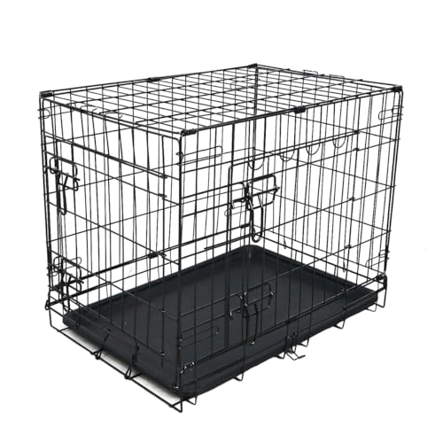 WEIMALL 犬用 ペットケージ 折りたたみ 小型犬 用 Mサイズ 60×42×48.5cm ケージ 組立簡単 持ち運び ワンちゃん 犬小屋 イヌ