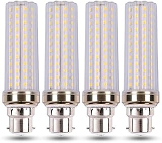 Akynite B22 LED Corn Light Bulbs 20W Cool White 6000K, 2000LM, 88 LEDs, 360° Beam Angle, 150W B22 Incandescent Equivalent, BC Bayonet LED Corn Lamp Daylight White, Not Dimmable, Pack of 4