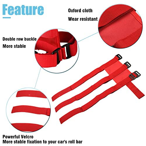 Fire Extinguisher Holder Roll Bar Adjustable Strap Brackets Fits For Jeep Wrangler Unlimited Cj Yj Tj Lj Jk Jku Jl Jlu,Red With Usa Flag Pattern #TOP4