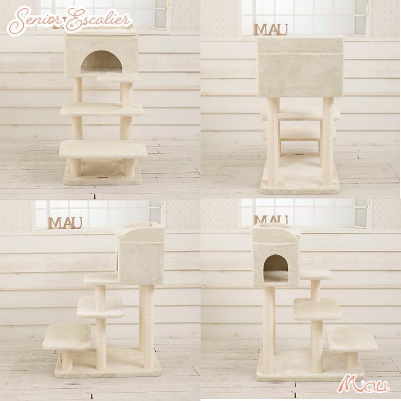 Amazon | Mau キャットタワー シニアエスカリエ | Mau | キャット