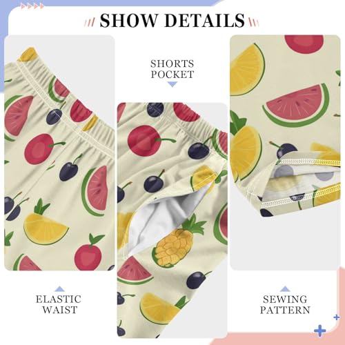 Pajama Bottoms, Pajamas Long Pant Tropical Fruits Lounge Wear Casual Sleep Pants Soft Pjs Sleepwear4