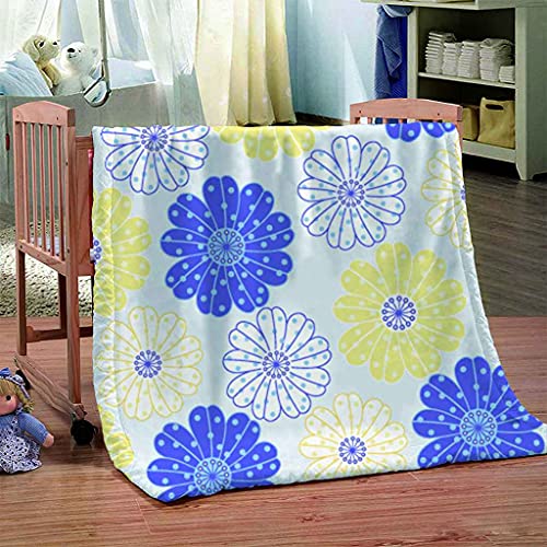 Couverture microfibre douce imprimé floral 3D grand format confort canapé lit