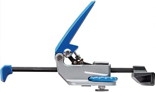 Miniatura 2 de Abrazadera de riel en T de bloqueo automático  Abrazaderas ajustables para carpintería con tornillo de ajuste  Abrazaderas de carpintería en T