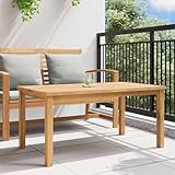 salotto da giardino in teak 1. Legno di teak massiccio: realizzato in solido teak, questo tavolino offre stile e stabilità. La consistenza naturale e il colore del legno lo rendono non solo bello, ma anche robusto e resistente alle intemperie.