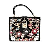Flowers Diamond Women Handbag Vintage Evening Bags Wedding Party Ladies Shoulder Bags