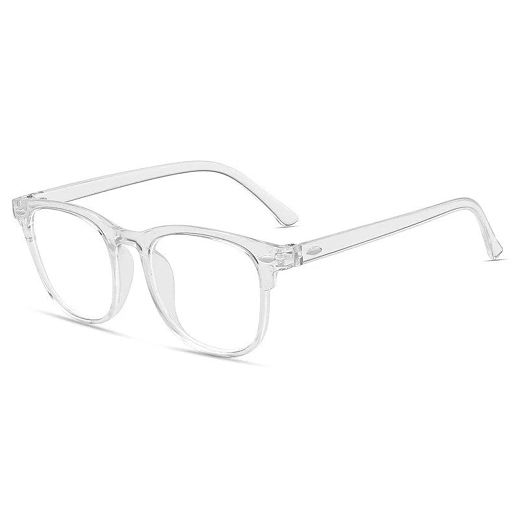 AUGEN By Visions India Unisex Spectacles With Blue Cut Lenses & Anti-Glare Coating Which Protects Eyes From Blue Light From Computer, Moble, Tablets, Laptop (Zero Power) (102-Clear) (Size-49mm) (B09JKRYSTT) Amazon Price History, Amazon Price Tracker
