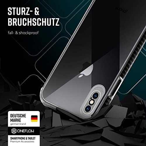 Coque iPhone XS silicone transparent antichoc coque Apple iPhone X fine noire - 4