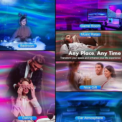 FUKOJEY Astronaut Light Projector - Astronaut Starry Nebula Ceiling LED Lamp with Timer and Remote,