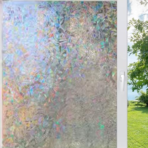 Vinile elettrostatico per finestra privacy, 100 x 1000 cm, pellicola in vetro smerigliato anti-UV, per ufficio e cucina, taglio laser, blocco della luce solare, facile applicazione