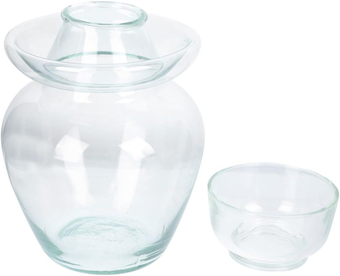 IMIKEYA Glass Fermenting Jar Airtight Lid Large Capacity Food Storage Container for Pickling and Kitchen Organization Glass Pickle Can for Vegetables and