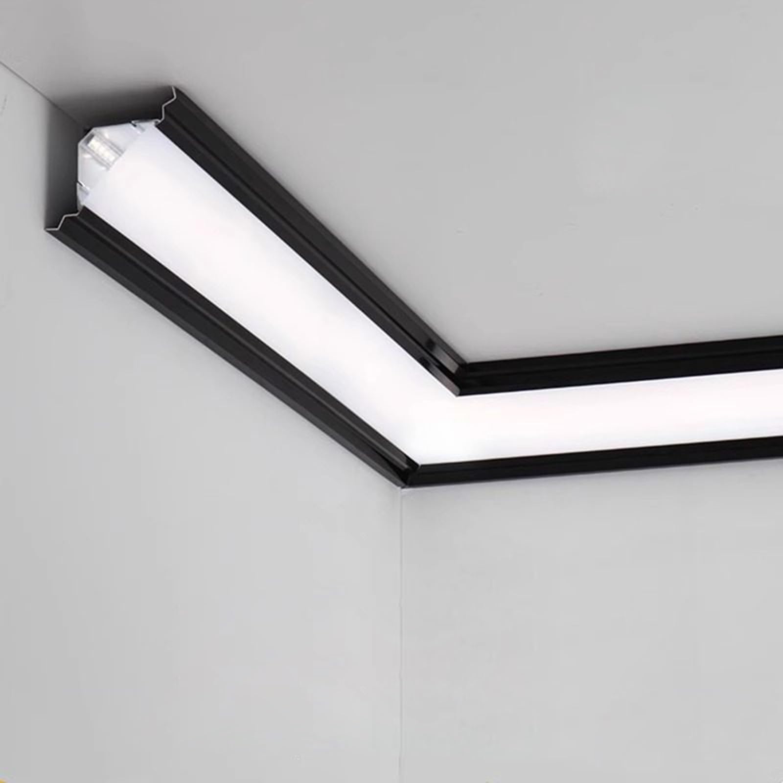 LED-Lichtstreifen, Diffusorschiene für indirekte Beleuchtung, 15 m Innenk für Wohnzimmer, Keller, Hotel, Flur, weiße Farbe, einfache Installation