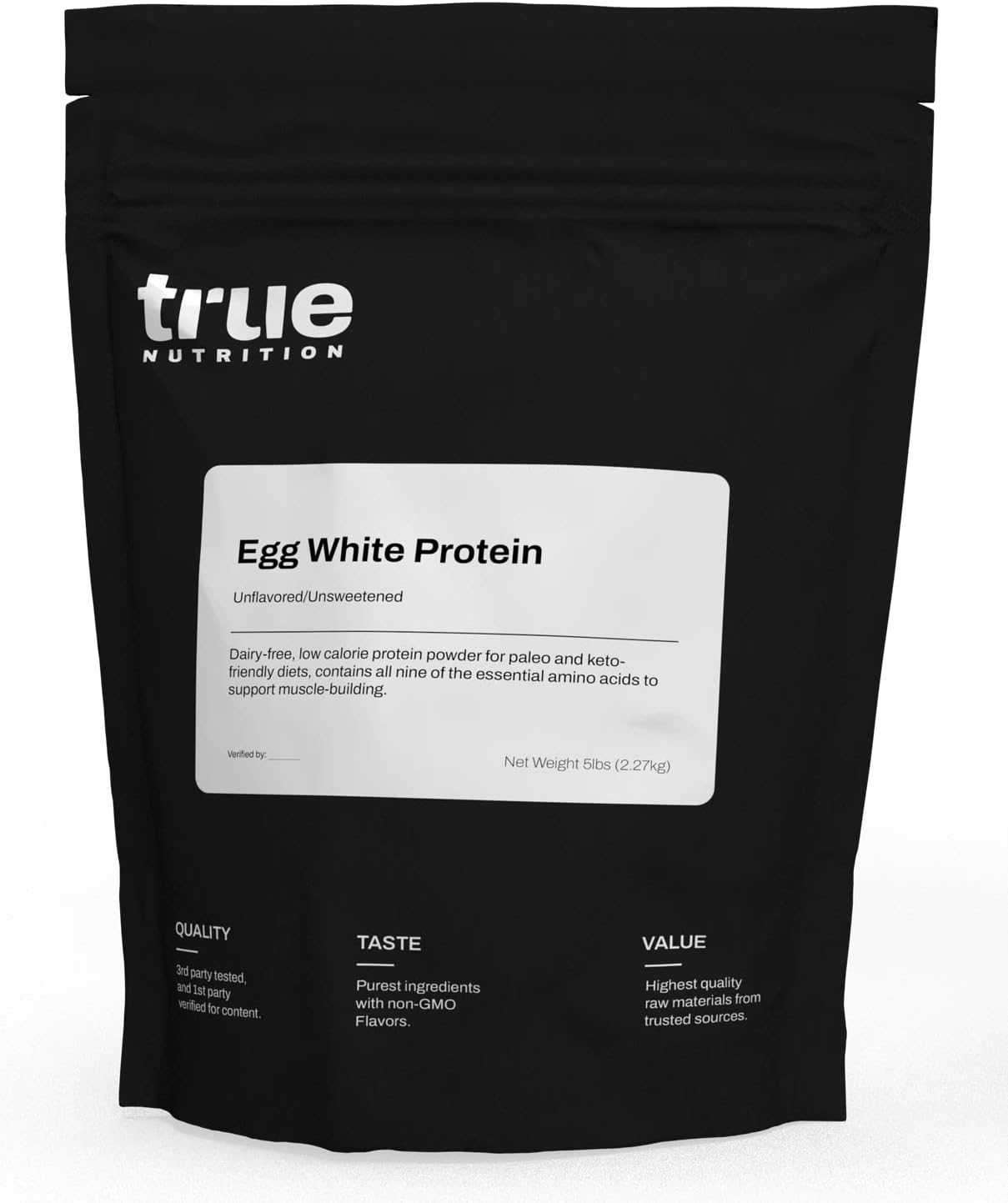 True Nutrition Egg White Protein Powder Low Carb, Paleo