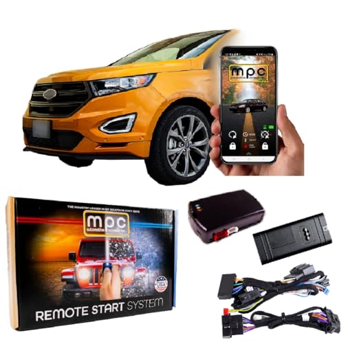 MPC Smartphone Control Remote Start Kit Compatible with Ford Escape 2013-2016 || 100% Plug & Play || NO Wire Splicing || Press OEM Fob 3X Lock to Start || US Based Tech Support