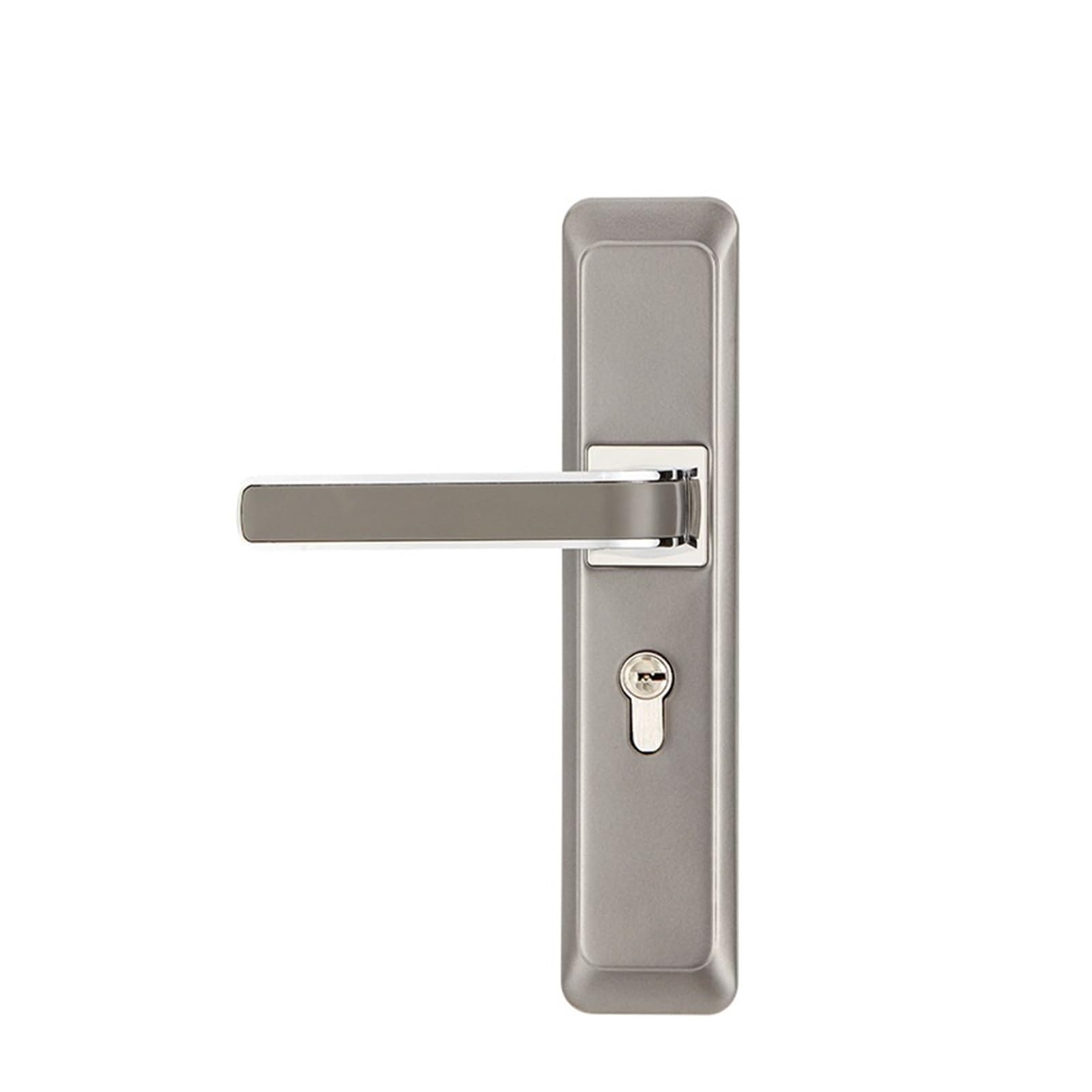 Serrure de porte mécanique simple en bois noire avec petit corps 50 pour chambre intérieure