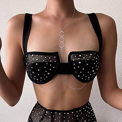 Joerica 14G Stainless Steel Nipple Rings For Women Cz Butterfly Heart Nipple Rings With Choker Necklace Nipple Barbell Body Piercing Jewelry #TOP5