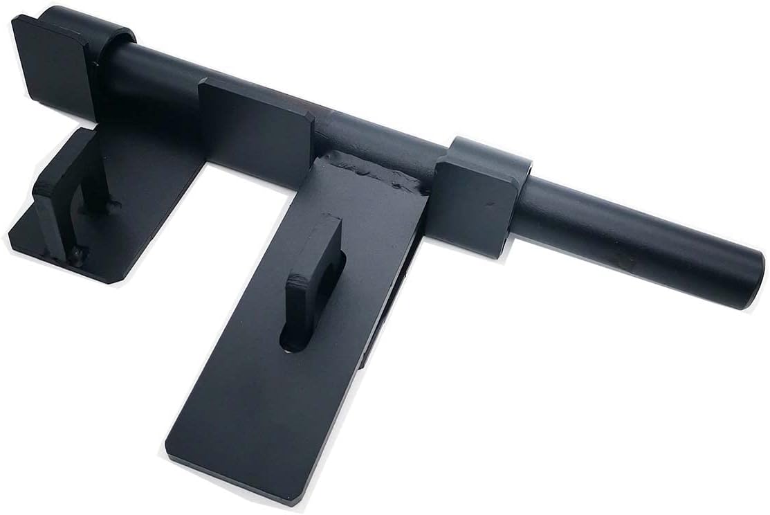 Heavy Duty 3/4″ Slide Bolt Weld-On Steel Gate Latch – Powder-Coated Black Finish, Large Security Slide Bolt for Metal Gates & Doors