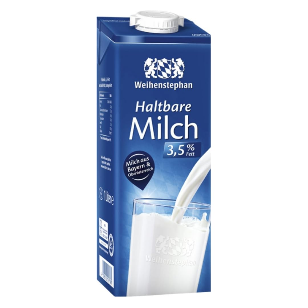 Weihenstephan Haltbare Milch 3,5% 1000 Mililiter X 12 STÜCK mit pufai grocery gratis