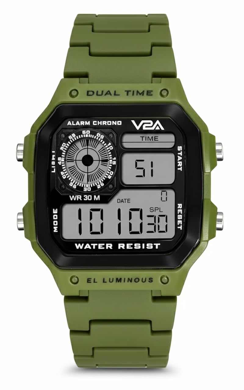 V2A Chronograph Ultra-Thin Unisex Multi Function Digital Sports Watch for Boy ANG Girls | Watch for Women | Wrist Watch for Men | Kid’s Watch | Watches