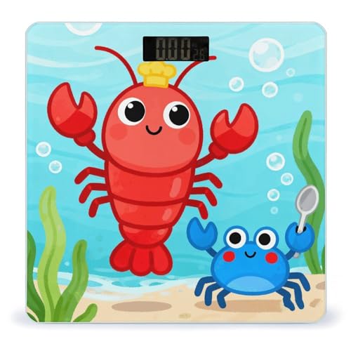 Báscula Digital de Baño con LCD y Vidrio Templado miniatura 1