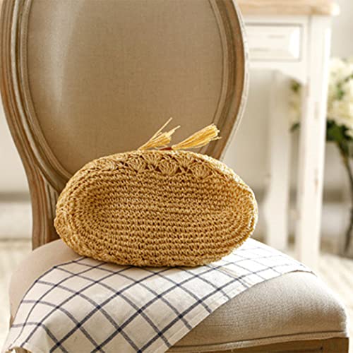 H.S.G.K Borsa da donna chic con coulisse, Beige