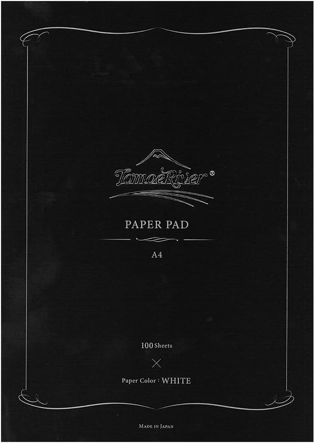 Tomoe River FP 52gsm Glue-bound Paper Pad by SANZEN, 8.27 x 11.7 Inches (A4-size), White, 100 Sheets (SR-A4LW)