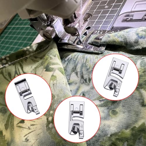 Kit de 6 pies para dobladillo para máquina de coser miniatura 4