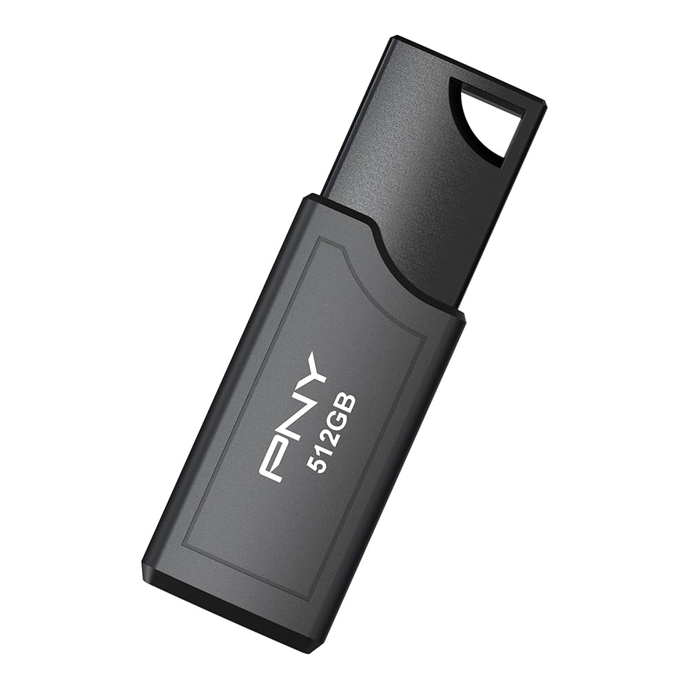 PNY 512GB USB PRO Elite V3 USB 3.2 Gen 2, fino a 1000 MB/s in lettura, 800 MB/s in scrittura, prestazioni estreme per archiviazione e trasferimento di dati, design metallo premium, connettore tipo A